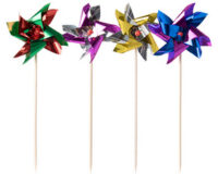 PAPSTAR Pique apéritif "Moulin à vent", couleurs aassorties