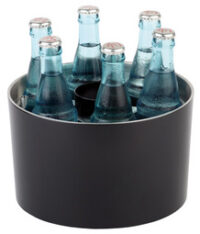 APS Refroidisseur de bouteilles de conférence, argent/noir