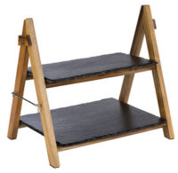 APS Présentoir de buffet, 2 étages, pliable