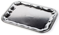 APS Plat de service, rectangulaire, 410 x 310 mm, argent