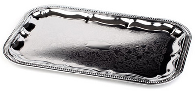 APS Plat de service, rectangulaire, 530 x 325 mm, argent