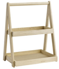 APS Étagère VALO, 2 étages, 555 x 265 x 445 mm, chêne