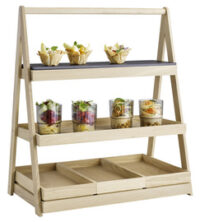 APS Étagère VALO, 3 étages, 555 x 325 x 640 mm, chêne