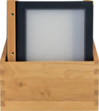 Securit Protège-menus WOOD, A4, dans une boîte de 20, noir