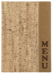 Securit Protège-menus DESIGN CORK, A4, beige