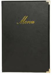 Securit Protège-menus CLASSIC, A4, noir