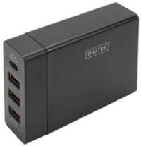 DIGITUS Adaptateur de charge universel USB, 4 ports, noir