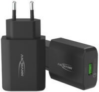 ANSMANN Chargeur secteur USB HOME CHARGER HC1180QC, noir