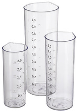 plast team Verre mesureur, set de 3, transparent