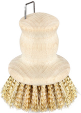 Peggy Perfect Brosse pour casseroles, bois naturel, rond