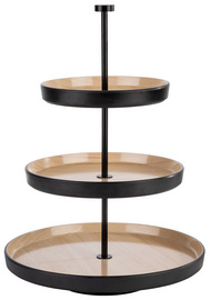 APS Etagère FRIDA, 3 étages, hauteur: 430 mm, noir