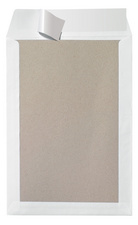 herlitz Pochette d'expédition avec dos en carton B4, blanc