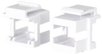 LogiLink Jeu de supports Keystone, plastique ABS, blanc