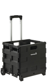 keeeper Chariot de transport "olli" avec boîte pliante, 65 L