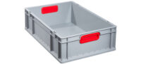 allit Bac de rangement ProfiPlus EuroBox 617, gris/rouge