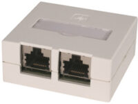 Telegärtner Boîte de raccordement VAD Cat.6 Ea, 2 x RJ45,