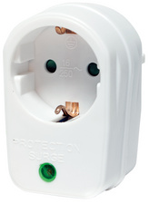 LogiLink Überspannungsschutz-Adapter, weiß