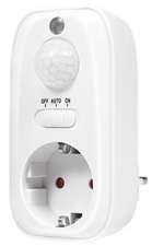 LogiLink Adapterstecker mit Bewegungssensor, weiß