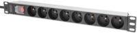 DIGITUS Multiprise 19", 8 prises, 1 U, avec interrupteur