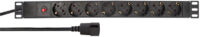 LogiLink 19" Steckdosenleiste, 8-fach, mit Kaltgerätestecker