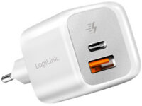 LogiLink Set de chargeurs rapides double USB, blanc