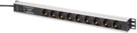 DIGITUS 19" Steckdosenleiste, Aluminiumprofil, 9-fach