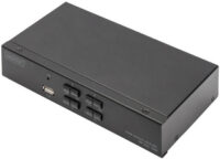 DIGITUS Switch KVM, 4x1, noir