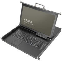 DIGITUS Modulare HD LCD KVM Konsole mit 43,18 cm (17") TFT