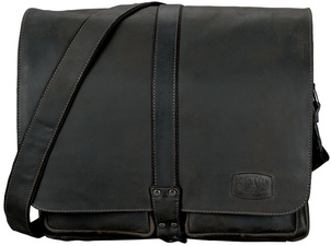 PRIDE&SOUL Sac à bandoulière "MR LIAM", cuir, marron foncé