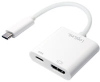 LogiLink Adaptateur de charge USB-C - HDMI, blanc