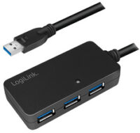 Logilink Câble de rallonge actif 3,0 avec USB Hub, 10 m