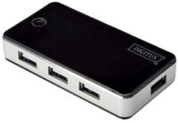 DIGITUS Hub USB 2.0, 7 ports, avec bloc d'alimentation, noir