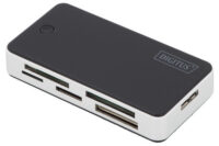 DIGITUS Lecteur de carte USB 3.0 "All-in-one", noir / argent