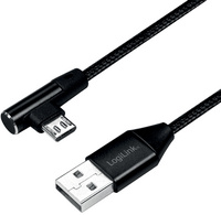 LogiLink Câble USB 2.0, USB-A - Micro USB, 1,0 m, noir