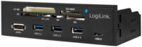 LogiLink Panneau multifonctions 5,25", lecteur de 6 cartes
