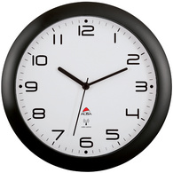 ALBA Horloge murale radiopilotée "HORNEWRC N", noir