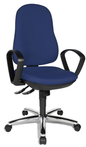 Topstar Fauteuil de bureau "Synchro Steel", bleu roy