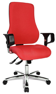 Topstar Fauteuil de bureau "Sitness 55", rouge-ferrari