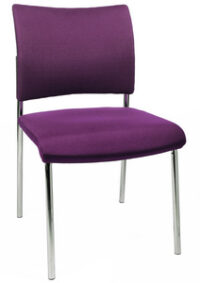 Topstar Chaise visiteur "Visit 10 rembourré", violet