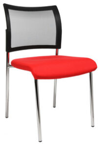 Topstar Chaise de bureau "filet Visit 10", rouge
