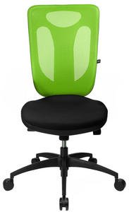 Topstar Fauteuil de bureau "Net Pro 100", noir/vert pomme