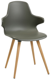 Topstar Chaise visiteur "T 2020", gris foncé / hêtre