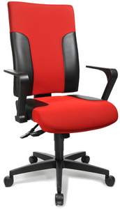 Topstar Fauteuil de bureau "Two 20", rouge / noir