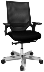 Topstar Chaise de bureau pivotante "T300", noir / noir