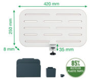 LEITZ Panneau organiseur de bureau, petit, blanc