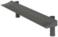 Hansa Support de rangement pour bureau Uno Top Board, noir