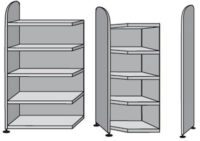 kerkmann Rayonnage Dante avec paroi arrière, (L)800 mm