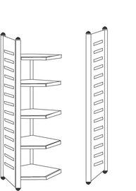 kerkmann Panneau d'extrémité "M2", (H)2.200 mm, pour