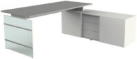 kerkmann Bureau complet LUGANO, graphite
