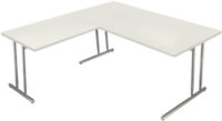 kerkmann Bureau ARTLINE avec extension, (L)1.800 mm, blanc